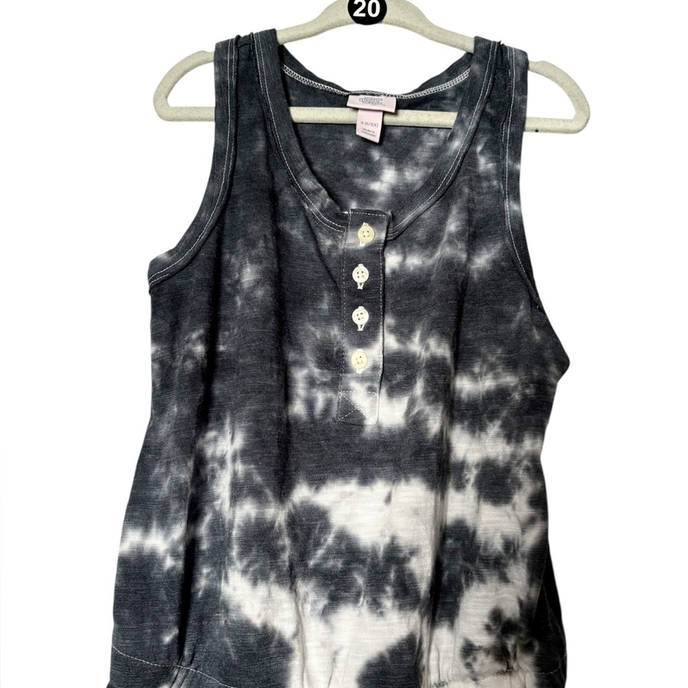 More than magic Kids Small(6/6x) girls tie dye romper navy white NEW - Picture 2 of 7